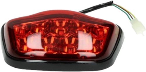 Achterlicht LED Rood Glas Zwarte Rand AGM VX 50 / VX 50 S China Classic LX / S / Napoli / BTC Riva / BTC Riva S DMP