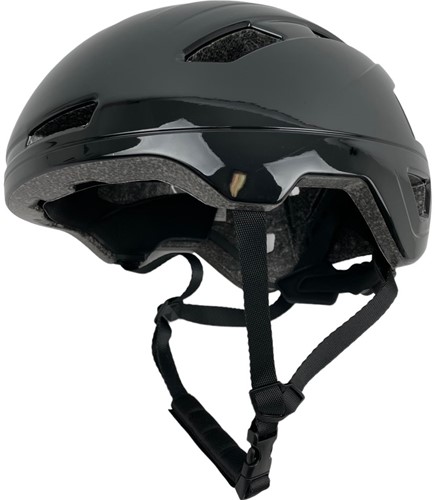 Helm DMP CAB Safety voor speed pedelec / snorfiets met Reflectie NTA-8776 gekeurd - Glans Zwart - Maat L 56-62cm