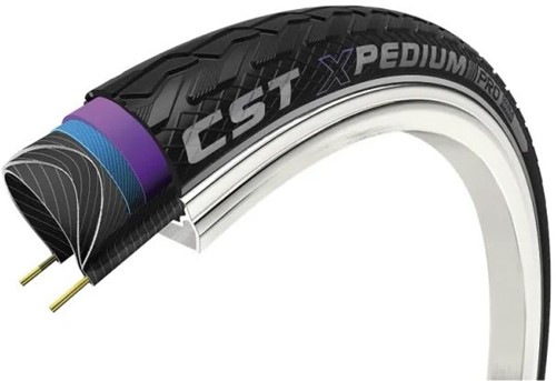 Fiets Buitenband CST Xpedium Pro 28 x 1.75"/47-622mm - Zwart Met Reflectie