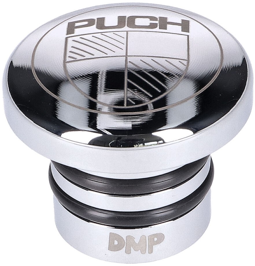 Benzinetank Dop Puch Maxi Metaal Chroom Duwdop [Met Puch Type1 Cityparts