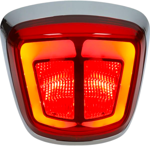 Achterlicht Led Vespa Sprint en Primavera Euro4 / 5 Chroom Rood Zonder Knipperlichten