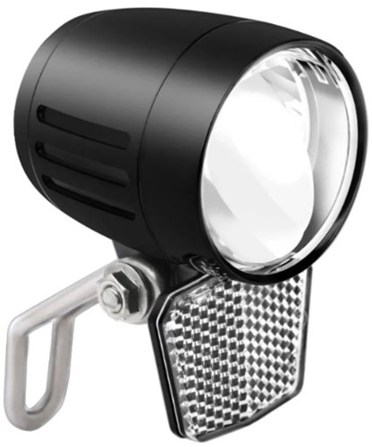 Fiets Falkx Shine koplamp zwart, 20Lux E-Bike 6V-48V