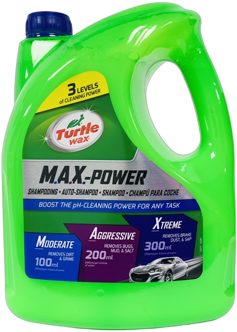 Turtle Wax Max Power Carwash Auto Shampoo 4 Liter Cityparts