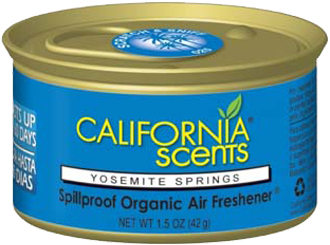 California Scents Yosemite springs lekvrije organische luchtverfrisser 